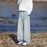 Men Classic Jeans Spring Loose Wide Leg Floor Length Elastic Waist Plus Size8XL Trendy Oversized Comfort Casual Fashion Hot sale