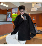 2025 Autumn Winter New Mens Long Sleeve Casual Corduroy Shirt Square Collar Loose Fit Classic Fashion Trendy Outdoor Comfort