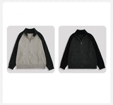 Autumn Men's Zipper Cardigan Jacket Casual Patchwork Stand Collar Long Sleeve Sweater Korean Premium Quality Knitted Outerwear