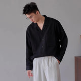 New Trend Men Luxury Business Shirts Casual Striped Long Sleeve Cardigan Tops Japanese Style Fashion Leisure Commuter Blouse