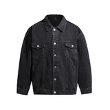 Loose-fit Classic Denim Jacket Men Cotton 2025 New Style Korean Trendy Brand Casual Top Spring Autumn Cropped Jacket Black Blue