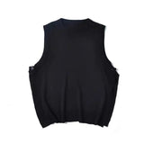 Slim Fit Sweater Vest Men Warm Fashion Casual Knitted Pullover Men Korean Loose Sleeveless Sweater Mens Jumper Clothes M-3XL
