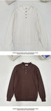 New British Retro Men Polo Neck Sweater Light Luxury Knit Loose Long Sleeve Pullover Casual Solid Color Premium Knitwear M-3XL