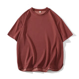Mens Baggy T shirts Summer Men Solid Color Casual Short Sleeve Tshirts Man Basic T-shirt Male Tops Tees Couple