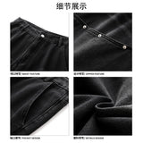 Jeans men 2025 New Style Mens Baggy Jeans Distressed Washed Denim Trousers Creative Pockets Design Hip Hop Casual Wear