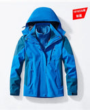 Male New Arrived Winter 3 in 1 Jackets Parkas Unisex Two-pieces Sets Men Outdoor Jacket Waterproof Hiking Coat Windbreaker Coat