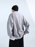 3 Colors  Sweatshirts Men Baggy Pure Chic Classic Autumn Fashion High Street Harajuku Handsome Hip Hop Males Clothes Ins Casual