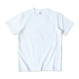 265g Thick Retro Cotton Heavy T-shirts Seamless Round Neck Pocket Short-sleeved Tshirts Men Tops Tee Breathable Skin-friendly