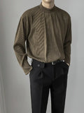 Men T-shirts Turtleneck Basic Daily Simple All-match Pure Color Long Sleeve Leisure Comfortable Fashion  Advanced Ins