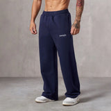 2025 American Style New Men's Sports Pants Spring Autumn Outdoor Jogging Muscle Fitness Embroidered Straight Casual Long Pants