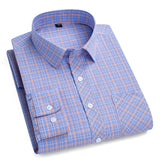New Men's Plaid Shirts Long Sleeve Cotton Checked Shirt Formal Fashion Thin Soft Classic Basic Casual Male Clothing 6XL 5XL