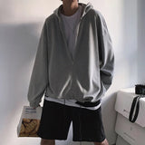 Plus Velvet Hoodies Men Hooded Loose Hip Hop Winter Warm Couples Sweatshirts Korean Fashion Coats Outwear High Street All-match