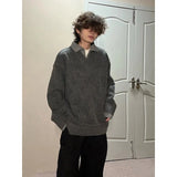 Winter Lapel Sweater Men Warm Fashion Casual Knitted Pullover Men Korean Loose Long Sleeved Sweater Mens Jumper Clothes M-2XL