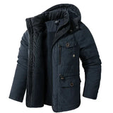 Fleece Coats Military Men's Thicken Parkas Warm Winter Jacket Cashmere Outdoor Cotton-Padded Male Windbreaker Hooded Outwear