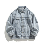 Loose-fit Classic Denim Jacket Men Cotton 2025 New Style Korean Trendy Brand Casual Top Spring Autumn Cropped Jacket Black Blue