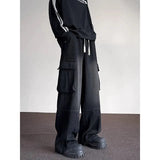 New American Men and Women Trendy Personalized Straight Tube Washed Jeans Couple Spring and Autumn Retro Casual Pants y2k