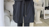 Hooded Trench Men Baggy Zip-up Overcoat Fashion Ulzzang Handsome Daily Pockets Mature Streetwear Personality Spring Autumn Soft