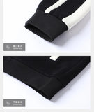 2025 Fall Casual Sports Set men 2 Piece Lapel Jacket Straight Leg Elastic Waist Pants Outdoor Activewear Hoodie Sweatpants