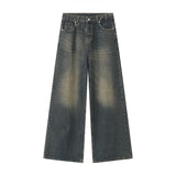 Streetwear Vintage Y2k Men’s Jeans Black Baggy Trousers New Wide Leg Denim Pants Hip Hop Harajuku Distressed Straight Pants