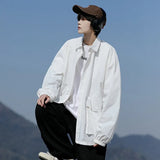 Mens Lightweight Jacket Spring Summer Two Large Pockets Loose Fit Plus Size Casual Comfort Breathable Fabric Sun protection Coat