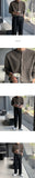 Men Autumn and Winter Knitted Cardigan Long-sleeved Sweater, Fashionable Single-breasted, Advanced Sense, Pure Color, Loose Coat