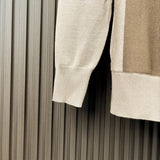 British Retro Men's Knitted Polo Shirt Light Luxury Patchwork Slim-fit Long Sleeve T-shirts Autumn Leisure Business Tops M-3XL