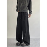 Grey Black Casual Pants Men Fashion Oversized Wide Leg Pants Men Streetwear Korean Loose Sweatpants Mens Joggers Trousers M-2XL