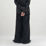 New Suit Pants Mens Dress Pants Loose Oversized  Wide Leg Pants Summer Casual Straight Retro Mopping Trousers Formal Trousers