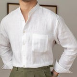 All Season Mens Casual Wear Versatile Clothing Versatile Commuting Shirt Brown Mens Casual Shirt Slight Stretch