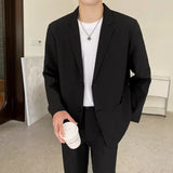Shoulder Padded Blazer Men Slim Fit Fashion Social Mens Dress Jacket Korean Casual Suit Jacket Mens Office Formal Jackets Coat