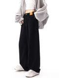 Black Baggy Jeans Women Y2K Harajuku Hippie Korean Oversize Wide Leg Denim Pants Female Casual Kpop Streetwear Trousers