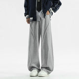 Black Casual Pants Men Oversized Wide Leg Pants Men Grey Sweatpants Streetwear Loose Joggers Sports Pants Mens Trousers M-2XL