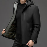 Winter New Male High-end Parkas Business Men's Graphene Coat Thick Keep Warm Parkas Men Cold Resistant Casual Jacket