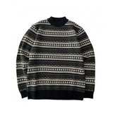 Winter Sweaters Men Slim Fit Warm Fashion Retro Knitted Pullovers Men Korean Casual Long Sleeved Sweaters Mens Jumper Clothes