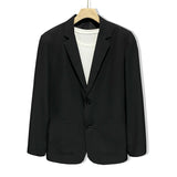 Shoulder Padded Blazer Men Slim Fit Fashion Social Mens Dress Jacket Korean Casual Suit Jacket Mens Office Formal Jackets Coat