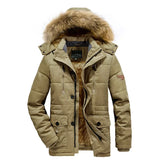 Men Outdoor Jacket Men New Hat Windbreakers Parka Waterproof Fleece Hooded Men's Coats Men's Leisure Velvet Thick Warm Coat