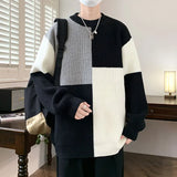 Winter Sweater Men Warm Fashion Casual Knit Pullover Men Streetwear Korean Loose Long Sleeve Sweater Mens Jumper Clothes M-4XL