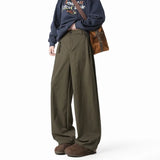 Black Casual Pants Men Fashion Oversized Wide Leg Pants Men Streetwear Korean Loose Straight Pants Mens Baggy Beige Trousers