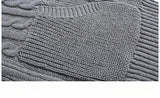 Men and Women Japanese Simple Double Zipper Twist Sweaters Cardigan Autumn Winter O-neck Simple Versatile Casual Knitted Jackets