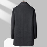 New Arrival Winter Top quality white duck down liner wool trench coat men,male thicked warm overcoat size M-4XL 9915