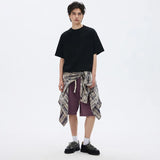 Summer Short Sleeved T-shirt Men Fashion Gray Black Casual T Shirt Men Streetwear Korean Loose Round Neck T Shirt Mens Top