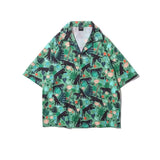 Retro Floral Shirts Men Casual Summer Japanese Hawaiian Stylish Harajuku Cool Handsome High Street Personal Camisas Masculinas