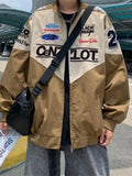 Retro Racing Jacket Men's High-end Motorcycle Jacket Spring Autumn Ins Fashion Brand Fashion Trend Embroidered Baseball Uniform