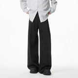 Apricot Black Suit Pants Men Society Mens Dress Pants Korean Loose Wide Leg Pants Mens Office Formal Trousers Large Size 4XL