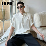 Soft Texture Male T-shirt Short Sleeved loose Fit Pullover Simple Solid Color Casual Male Top Summer New Fashion