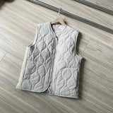 Gourd-type Quilted Vest Coat Cotton Windproof Waterproof Vest Men Women Winter Warm Waistcoat Aesthetic Cityboy Padded Jacket