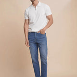New Men Fashion Tops Light Luxury Style Zipper Knitted Polo Shirt Casual Fitness Solid Color Short Sleeve Breathable Tees M-3XL