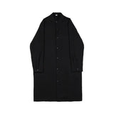 Dark Style New Men's Shirts Stand Collar Long Sleeve Split Vintage Male Tops Contrast Color Solid Color Spring