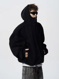 American autumn and winter street fashion personalized hooded sweatshirt for couples loose retro Harajuku casual top y2k