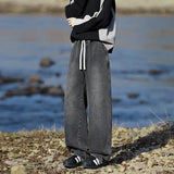 Men Classic Jeans Spring Loose Wide Leg Floor Length Elastic Waist Plus Size8XL Trendy Oversized Comfort Casual Fashion Hot sale